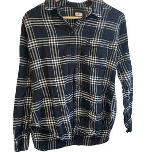 Hollis tee plaid long sleeve top